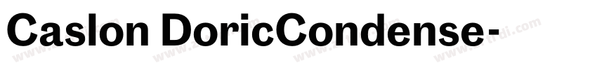 Caslon DoricCondense字体转换